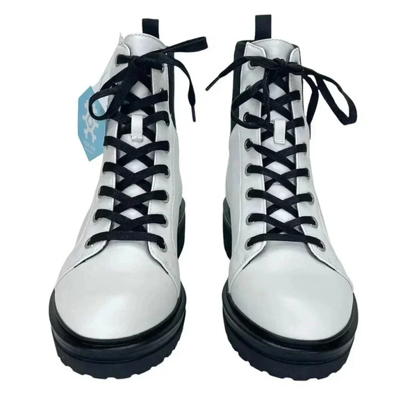 Kenneth Cole New York Rhode Lite Lace Up Leather Womens Ankle Boots - Picture 4 of 11